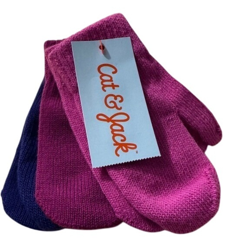 Mittens Cat and Jack 2T-5T pack of 3 NEW WITH TAG